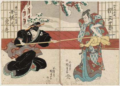 Japanese Print "Actors" by Utagawa Kunisada, 歌川国貞 (Utagawa Kunisada I (Toyokuni III))