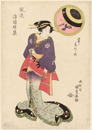 Utagawa Kunisada, 歌川国貞 (Utagawa Kunisada I (Toyokuni III))による浮世絵「Fûryû Jôruri shû」