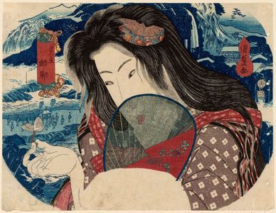 Utagawa Kunisada: Parody of the Story of Kantan (Mitate Kantan) - Museum of Fine Arts