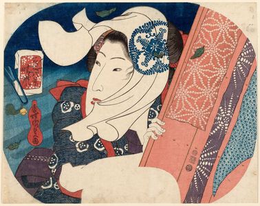 Japanese Print "Clearing Weather (Seiran), from the series Eight Views of Mita (Mita hakkei)" by Utagawa Kunisada, 歌川国貞 (Utagawa Kunisada I (Toyokuni III))