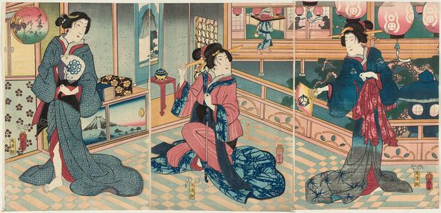 Utagawa Fusatane: Bifujin awase - Museum of Fine Arts