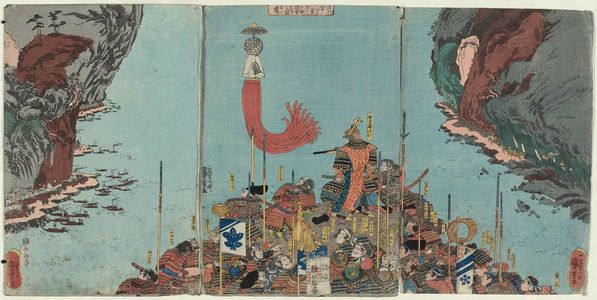 Utagawa Kuniyoshi: Kusunoki Masatsura... - Museum of Fine Arts