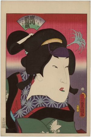 Utagawa Kunisada: Actor Segawa Kikunojô V as Kuzunoha the Fox (Kitsune) - Museum of Fine Arts