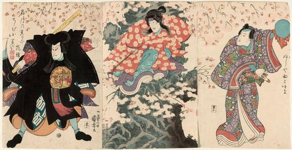 Utagawa Kuniyoshi, 歌川国芳 (Utagawa Kuniyoshi)による浮世絵「Actors」