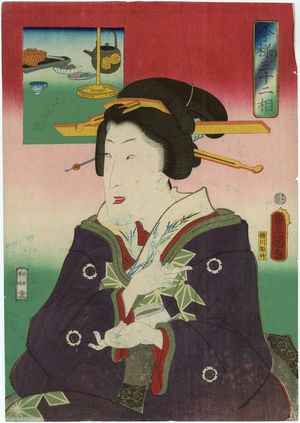 Utagawa Kunisada: Looking Skillful (Jôzu sô), from the series Thirty-two Aspects in the Modern Style (Imayô sanjûnisô) - Museum of Fine Arts