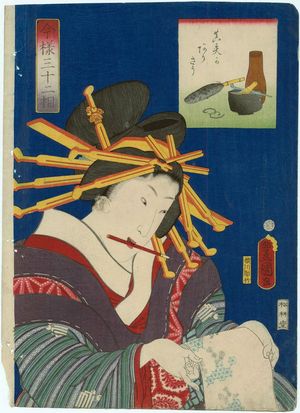 Japanese Print "from the series Thirty-two Aspects in the Modern Style (Imayô sanjûnisô)" by Utagawa Kunisada, 歌川国貞 (Utagawa Kunisada I (Toyokuni III))