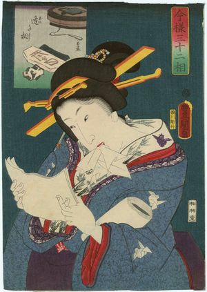 Utagawa Kunisada: from the series Thirty-two Aspects in the Modern Style (Imayô sanjûnisô) - Museum of Fine Arts