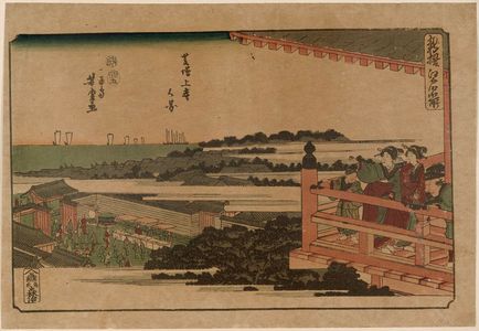 Utagawa Yoshitora: View of Zôjô-ji Temple in Shiba (Shiba Zôjô-ji no kei), from the series newly Selected Famous Places in Edo (Shinsen Edo meisho) - Museum of Fine Arts