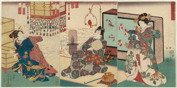 Utagawa Kuniyoshi: A Modern Version of Tales of Ise (Imayô Ise monogatari) - Museum of Fine Arts