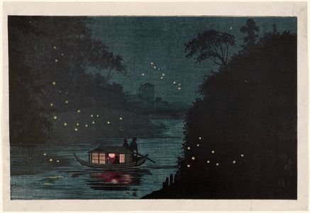 小林清親: Fireflies at Ochanomizu - ボストン美術館