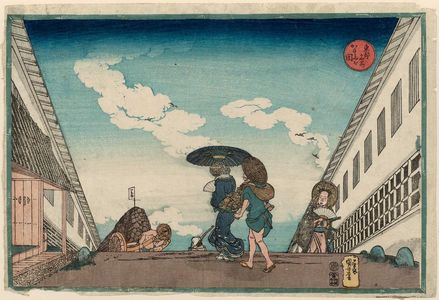 Utagawa Kuniyoshi: Kasumigaseki, from the series Famous Places in the Eastern Capital (Tôto meisho) - Museum of Fine Arts