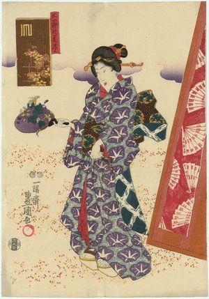 Utagawa Kunisada: from the series Flowers of the Five Festivals (Gosetsu no hana zukushi) - Museum of Fine Arts