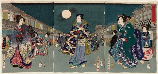 Utagawa Kunisada II: Saruwaka tsuki no... - Museum of Fine Arts