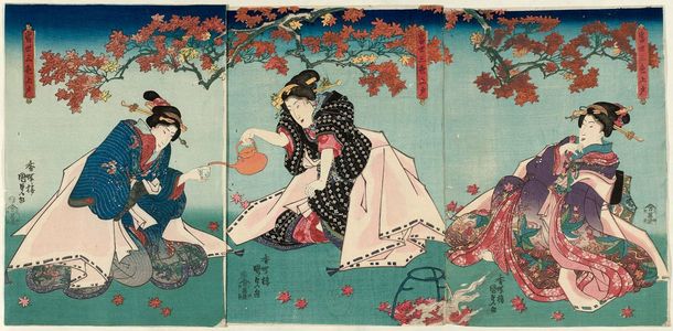 Utagawa Kunisada: Three Kinds of Drunks in the Modern World (Tôsei sanshiki jôdo) - Museum of Fine Arts