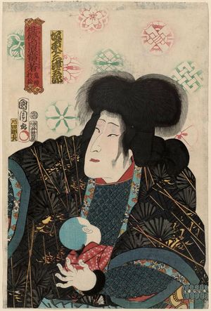 豊原国周: Actor Bandô Mitsugorô as Onigami Omatsu - ボストン美術館