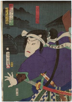 Toyohara Kunichika: Actor Nakamura Chûtarô, from the series Butterflies and Plovers Kill Ten (Chô chidori jûban kiri) - Museum of Fine Arts