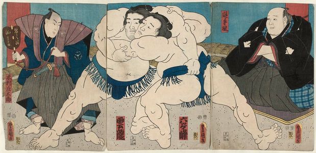 Utagawa Kunisada: Sumô Wrestlers - Museum of Fine Arts