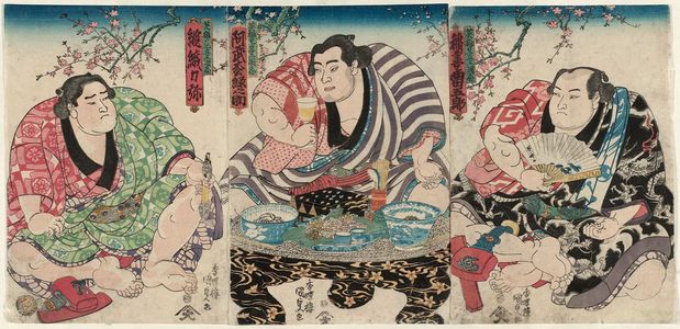 Utagawa Kunisada: Parody of Heroes of the Three Kingdoms (Eiyû mitate sangokushi) - Museum of Fine Arts