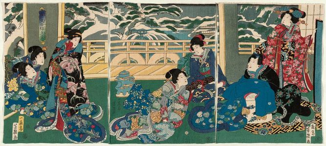 Ochiai Yoshiiku: Genji-e - Museum of Fine Arts