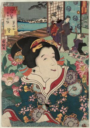 Utagawa Kunisada: No. 25, Hotaru, from the series Fifty-four Chapters of Edo Purple (Edo murasaki gojûyo-jô) - Museum of Fine Arts