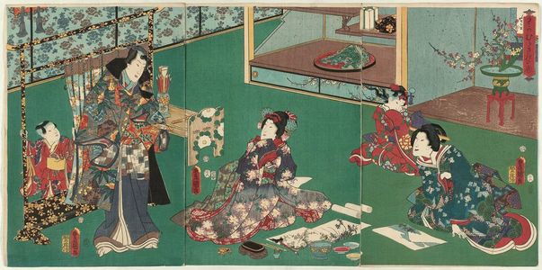 Utagawa Kunisada: The Wakamurasaki Chapter (Wakamurasaki no maki) - Museum of Fine Arts