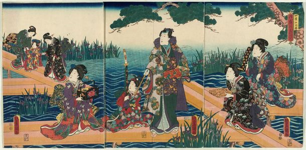 Utagawa Kunisada: Shiki no uchi, haru - Museum of Fine Arts