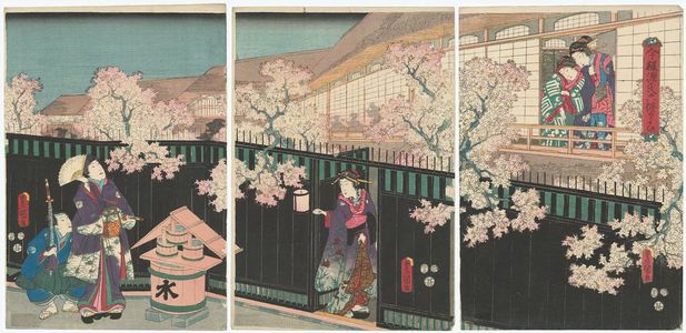 Utagawa Kunisada: Imayo Genji Rokujo kayoi - Museum of Fine Arts