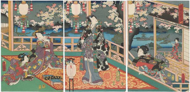 Utagawa Kunisada: Hana Genji yoru no... - Museum of Fine Arts