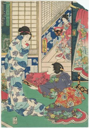 Utagawa Kunisada: Lady after bath - Museum of Fine Arts