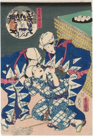 Utagawa Kunisada: Act XI (Jûichidanme), from the series Matched Pictures for The Storehouse of Loyal Retainers (Chûshingura ekyôdai) - Museum of Fine Arts