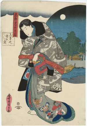 Utagawa Kunisada, 歌川国貞 (Utagawa Kunisada I (Toyokuni III))による浮世絵「Tôto tsuki no meisho」