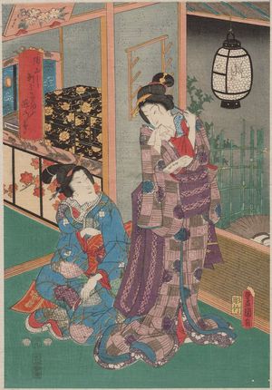Utagawa Kunisada: The Call of the Swallow - Museum of Fine Arts