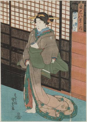 Utagawa Kunisada: from the series Eight Views of Fukagawa (Tatsumi hakkei no uchi) - Museum of Fine Arts