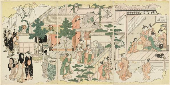 Torii Kiyonaga: New Year Celebrations - Museum of Fine Arts