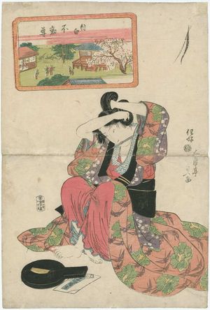 Utagawa Kunisada: Mejiro Fudo-son - Museum of Fine Arts