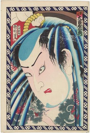 豊原国周: Actor Ôtani Tomoemon V as Danshichi, from an untitled series of actor portraits - ボストン美術館