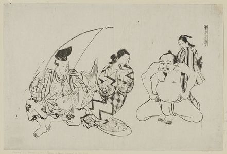 Okumura Masanobu: The Naked Ebisu - Museum of Fine Arts