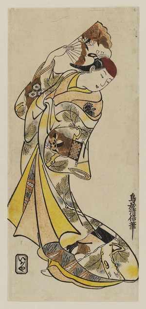 Torii Kiyomasu II: Actor Fujimura Handayû - Museum of Fine Arts