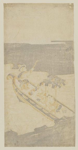 Yoshikawa Sadayoshi: Chinese Boys Fishing from a Boat - Museum of Fine Arts