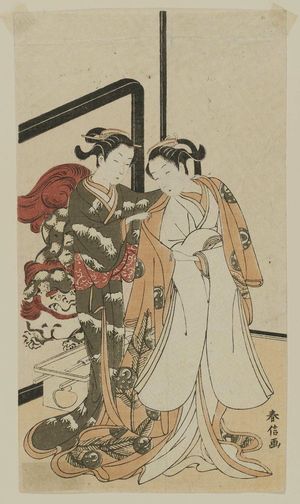 Suzuki Harunobu: Decorum (Rei), from an untitled series of The Five Virtues (Gojô) - Museum of Fine Arts