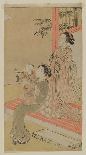 Suzuki Harunobu: Women and Child Viewing the Moon - Museum of Fine Arts