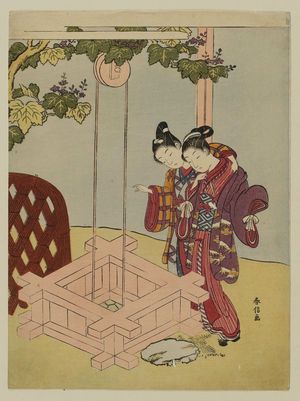 Suzuki Harunobu: Parody of the Well-curb Episode from Tales of Ise - Museum of Fine Arts