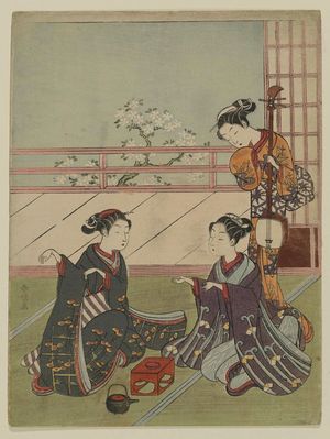 Suzuki Harunobu: Girls Playing the Game of Ken - Museum of Fine Arts