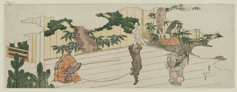 Katsushika Hokusai: The Kyôgen Play Utsubo Zaru - Museum of Fine Arts