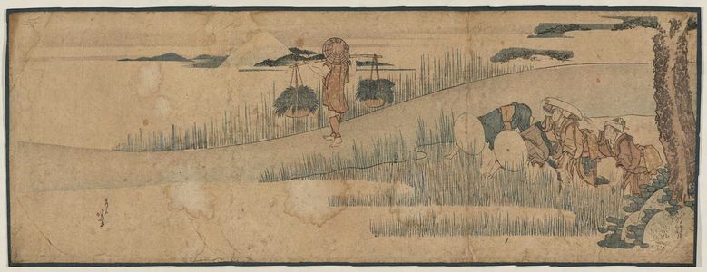 Katsushika Hokusai: Rice Planting - Museum of Fine Arts