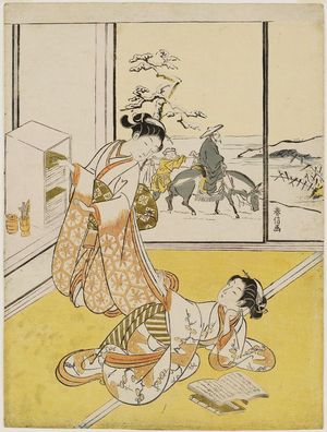 Suzuki Harunobu: Two Women Reading Books - Museum of Fine Arts