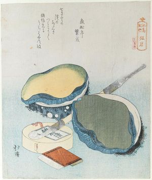 Totoya Hokkei: Manaita-iwa, from the series Souvenirs of Enoshima, a Set of Sixteen (Enoshima kikô, jûrokuban tsuzuki) - Museum of Fine Arts