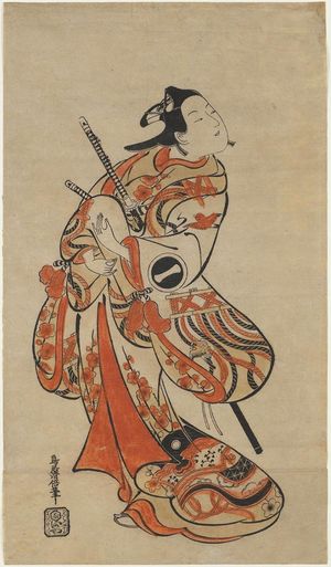 Torii Kiyomasu I: Actor Ishikawa Monnosuke I as Shinoda no Kotarô - Museum of Fine Arts