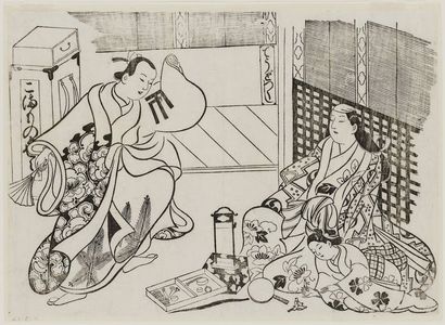 Okumura Masanobu: All Kinds of Household Accessories (Chôdo zukushi), from the series Famous Scenes from Japanese Puppet Plays (Yamato irotake) - Museum of Fine Arts