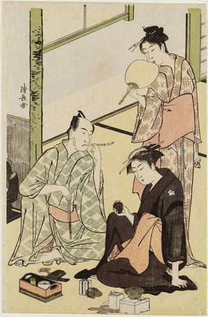 Torii Kiyonaga: Actor Matsumoto Kôshirô IV in Private Life - Museum of Fine Arts